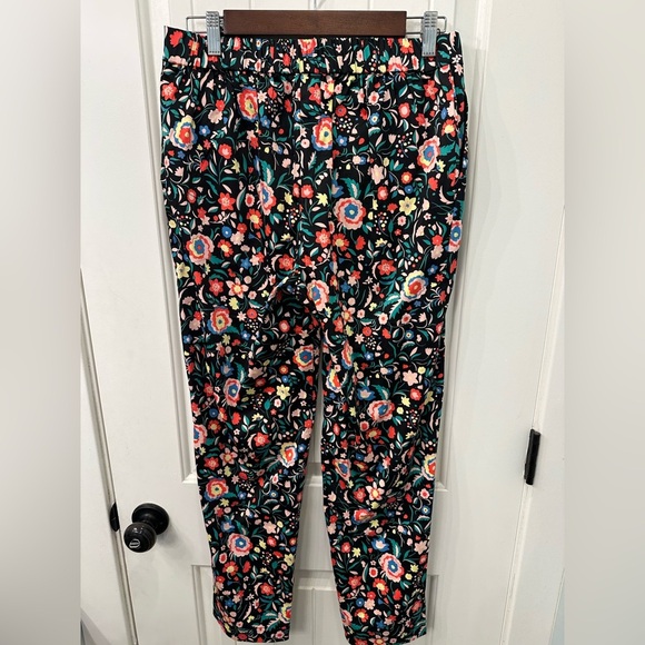 Boden Danby pull on trousers in rainbow floral size 8R Excellent condition - Picture 4 of 5